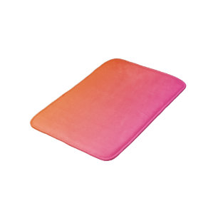 Orange and Pink Gradient Bath Mat