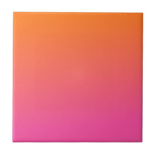 Orange and Pink Gradient Tile
