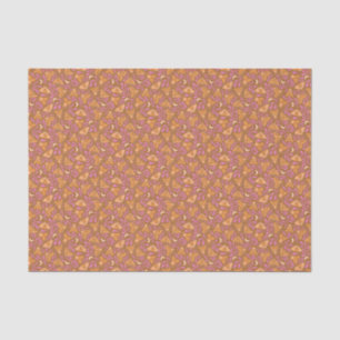 Orange and Pink Moth Decoupage  Tissue Paper