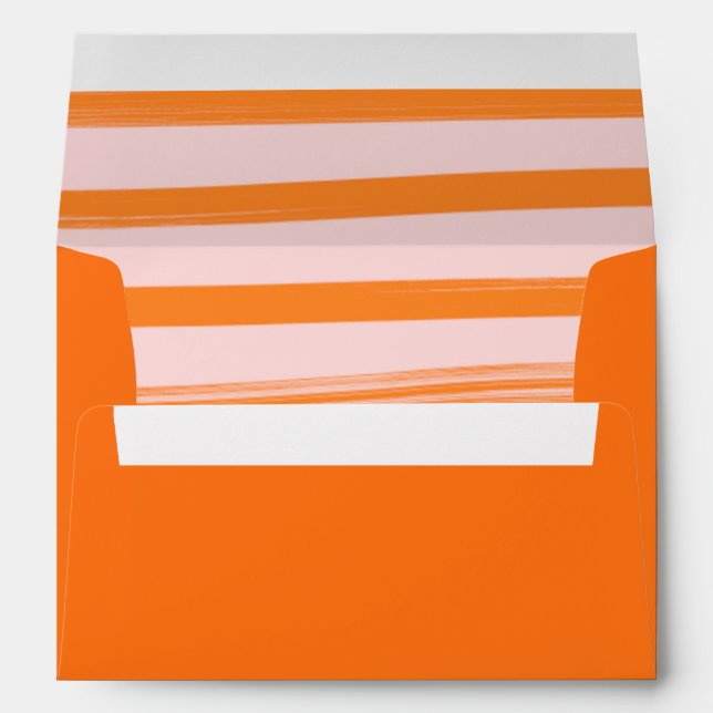 Orange and Pink Party Envelope (Back (Bottom))