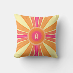 Orange and Pink Sunshine Cushion