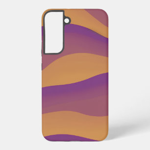 Orange and Purple Abstract Wave Pattern Samsung Galaxy Case