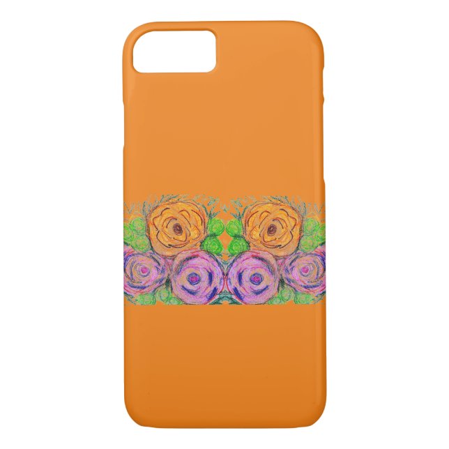 Orange and Purple Case-Mate iPhone Case (Back)