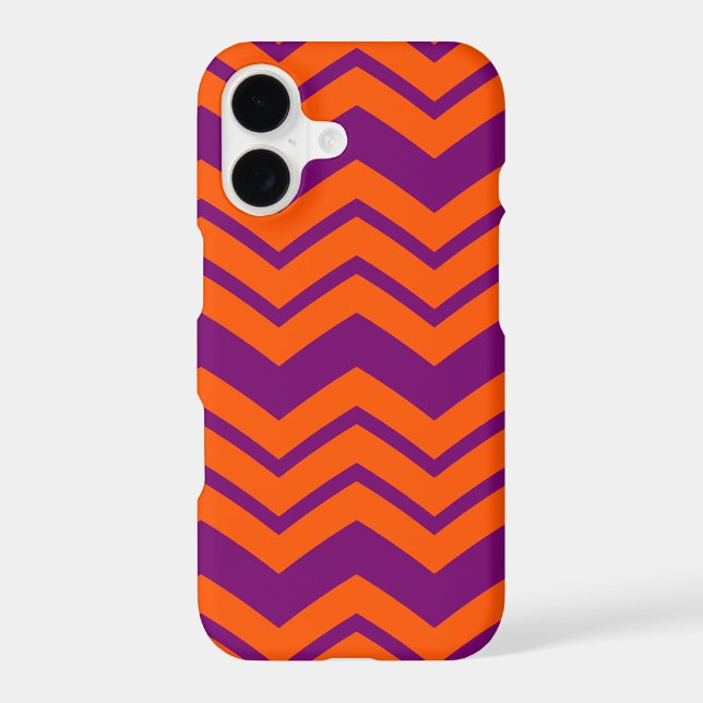 Orange and Purple Chevron Pattern Design  (Back)
