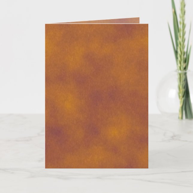 Orange and Purple Clouds Greeting Card (Front)