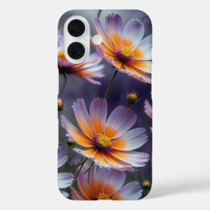 Orange and Purple Cosmos Abstract iPhone 16 Case