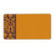 Orange and Purple Damask Address Label Blank