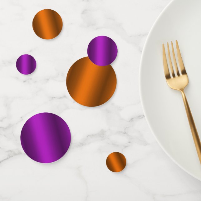 Orange and Purple Halloween Confetti (Group)