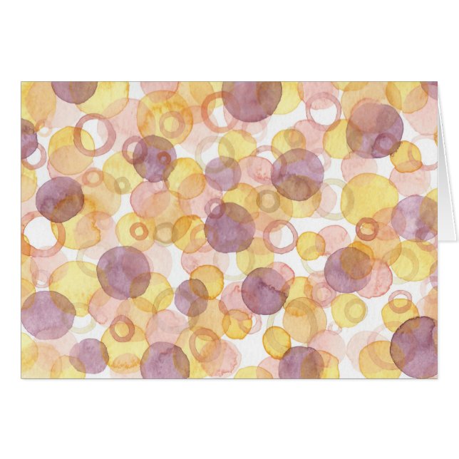 Orange and Purple Watercolour Circles (Front Horizontal)