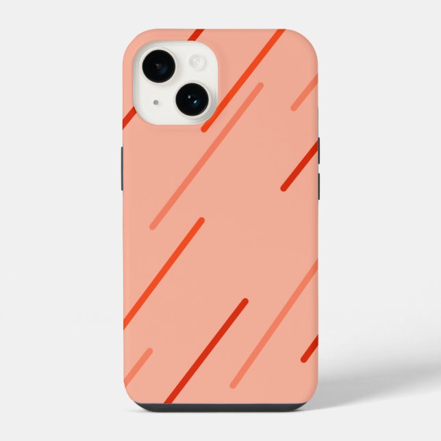 orange and red hues iPhone case (Back)