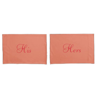 Orange and Red Personalised Pillow Case