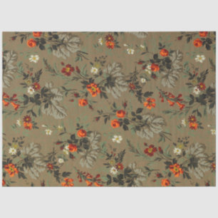orange and red roses and white and yellow daisies tissue paper