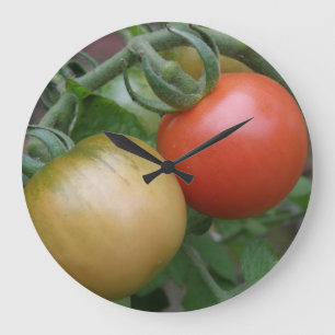 Orange and Red Tomatoes Wall Clock