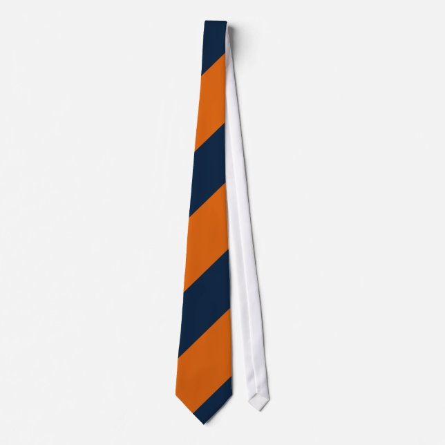 Orange and Shy Blue Tie (Front)
