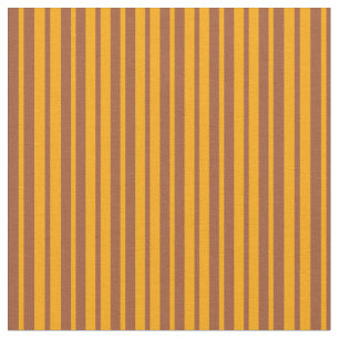 Orange and Sienna Pattern of Stripes Fabric