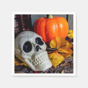 Orange and Skull Napkin
