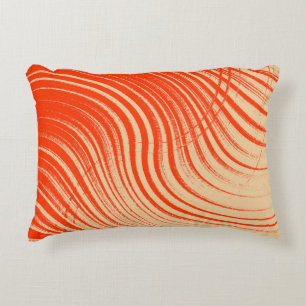 Orange and Tan  Decorative Cushion