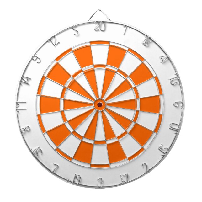 orange and white dartboard (Front)
