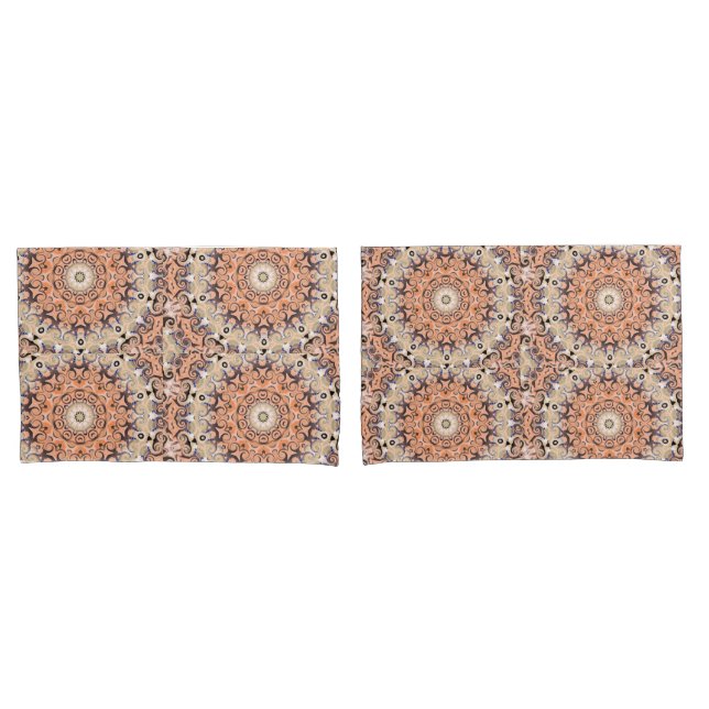 Orange and white delight pillowcase (Front-Set)