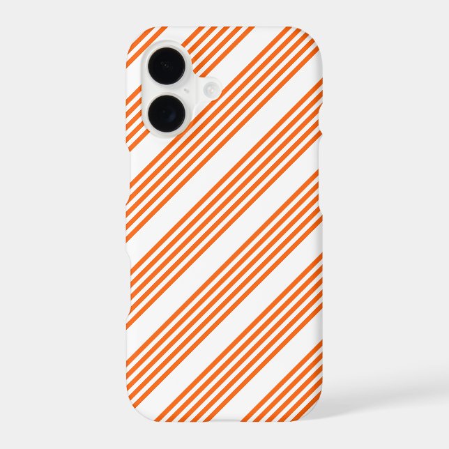 Orange and white five stripes pattern (Back)