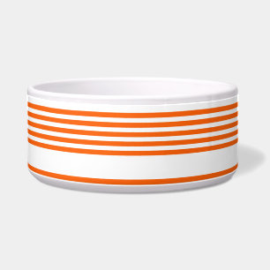 Orange and white five stripes pattern