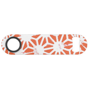 Orange and white geometric pattern