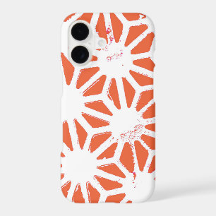 Orange and white geometric pattern