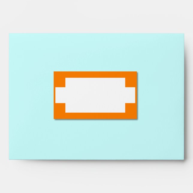 Orange and White Label Effect Envelope (Front)