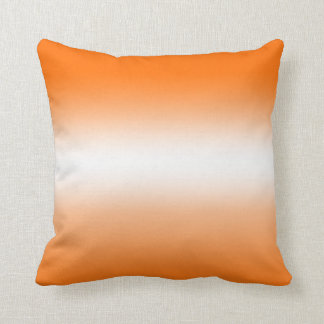 Orange and White Ombre Cushion
