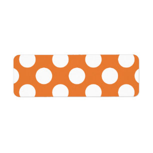 Orange and White Polka Dots