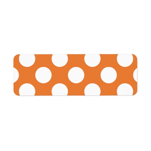 Orange and White Polka Dots (Front)