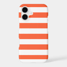 Orange and White Stripes