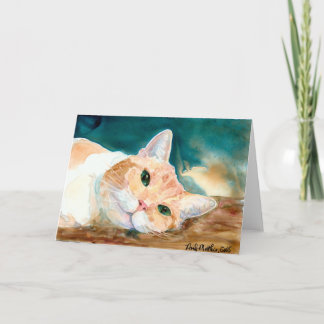 Orange and White Tabby Greeting Card