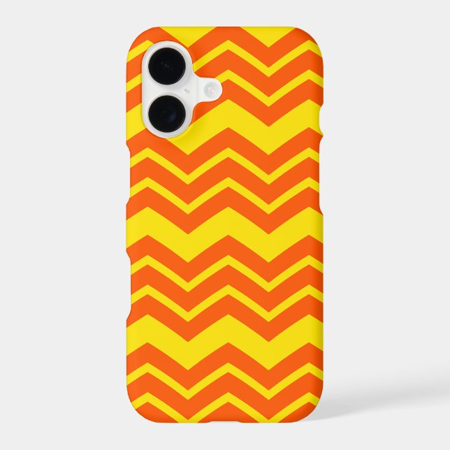 Orange and Yellow Chevron Pattern Design  (Back)