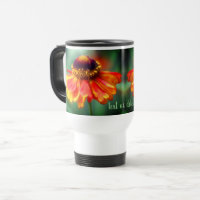 Orange And Yellow Daisy Flower Personalised 