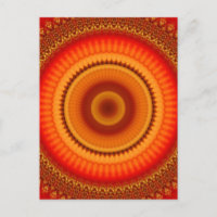 Orange and Yellow Floral Mandala