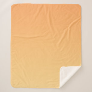 Orange and Yellow Gradient Background Sherpa Blanket