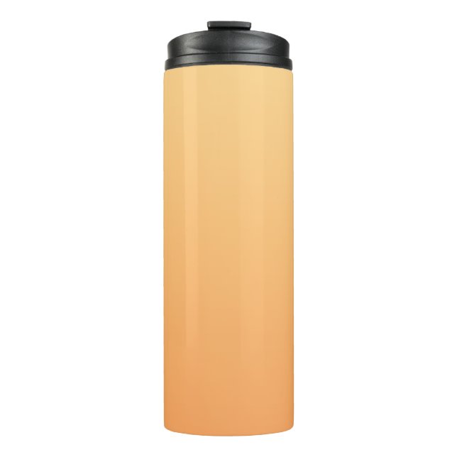Orange and Yellow Gradient Background Thermal Tumbler (Front)
