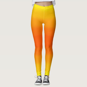 Orange and Yellow Gradient Leggings