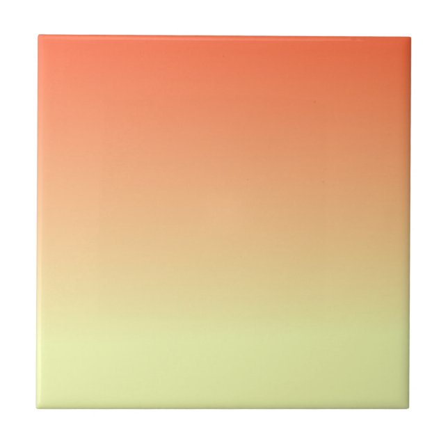 Orange and Yellow Gradient Tile (Front)