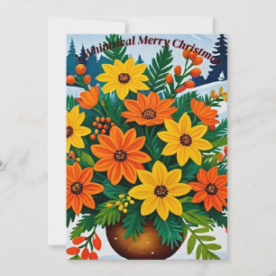 Orange and yellow invitation