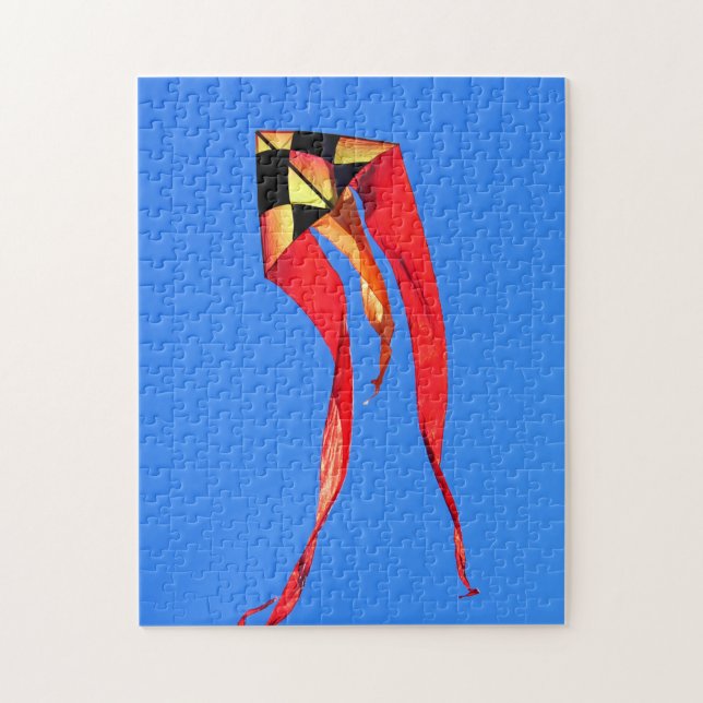 Orange and Yellow Kite Jigsaw Puzzle (Vertical)