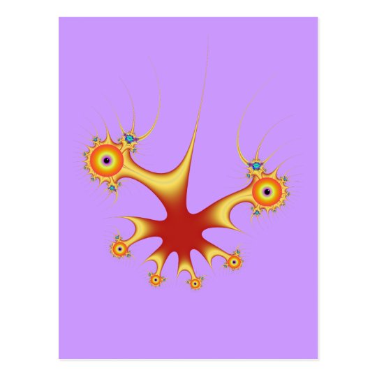 Orange and Yellow Mu Postcard