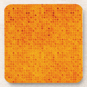 Orange and Yellow Polka Dots Coaster