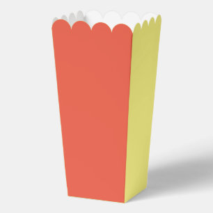 Orange And Yellow Popcorn  Favour Box
