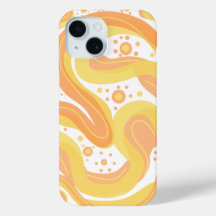 Orange And Yellow Swirls With Dots