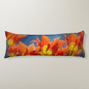 Orange And Yellow Tulips Body Cushion