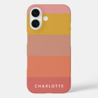 Orange and Yellow Warm Stripes Geometric Name