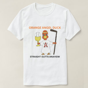 ORANGE ANGEL DUCK Men's Basic T-Shirt