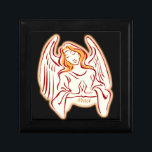 Orange Angel Of Peace Gift Box<br><div class="desc">What better way to present that special gift than to put it in an original wooden gift box, that is a unique and practical gift in itself. Add that watch, jewellery, keys to the new car, whatever. A gift inside a gift- for an extra special surprise. Made of lacquered wood,...</div>